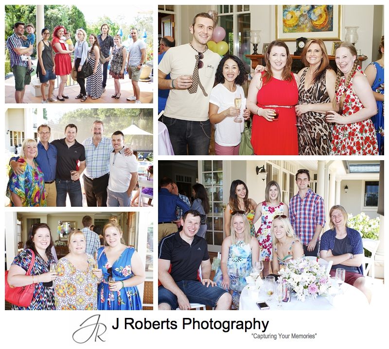 Guest groups at party - sydney party photography